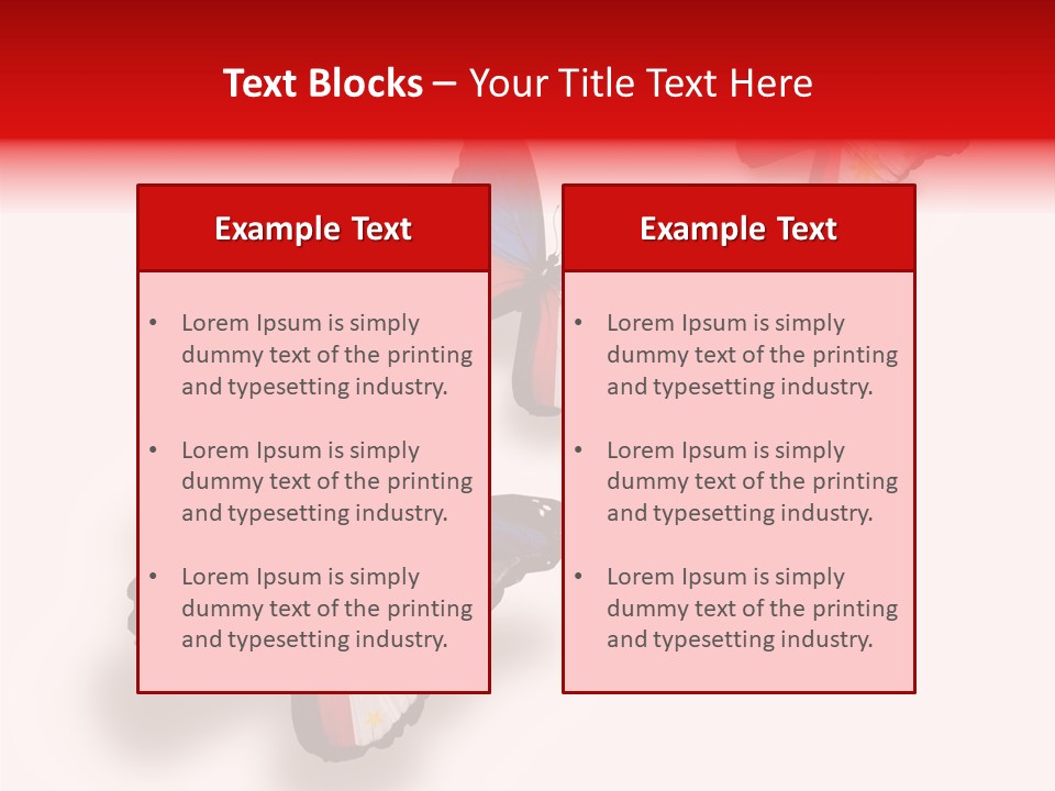Spring Flying People PowerPoint Template