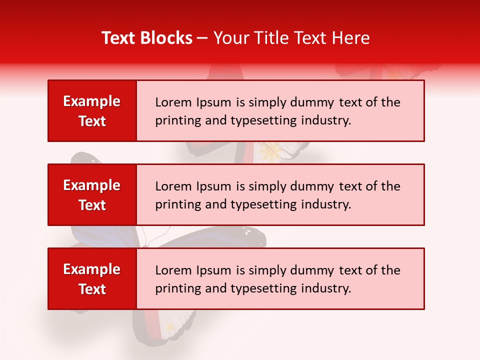 Spring Flying People PowerPoint Template