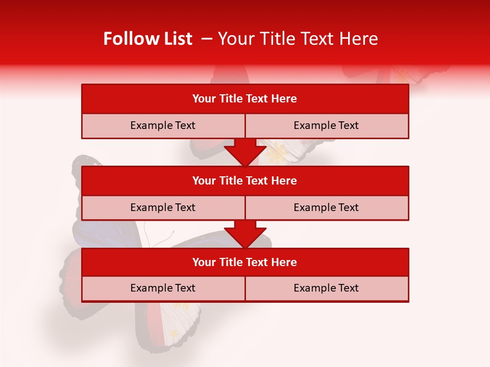 Spring Flying People PowerPoint Template