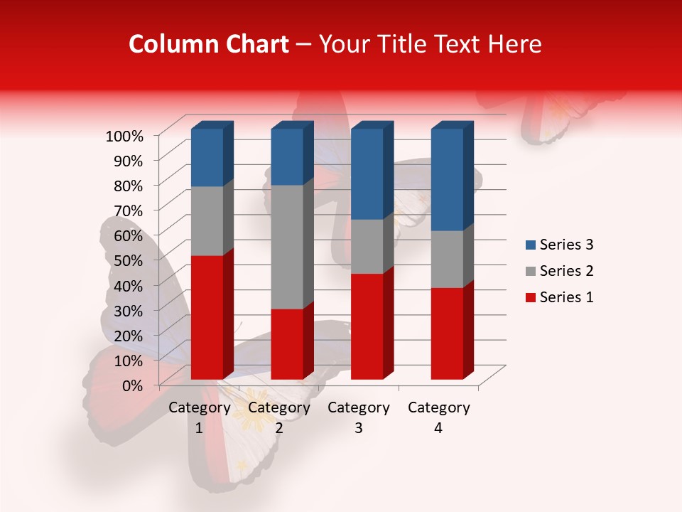 Spring Flying People PowerPoint Template