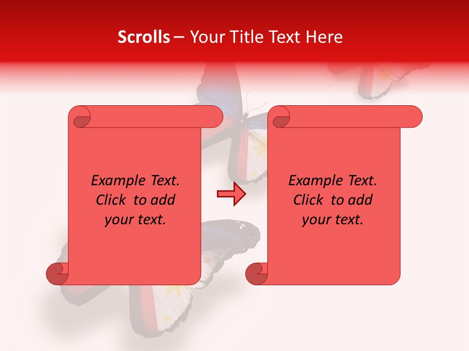Spring Flying People PowerPoint Template