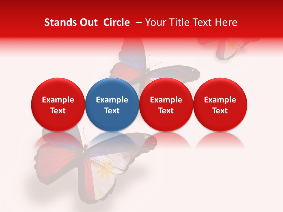 Spring Flying People PowerPoint Template