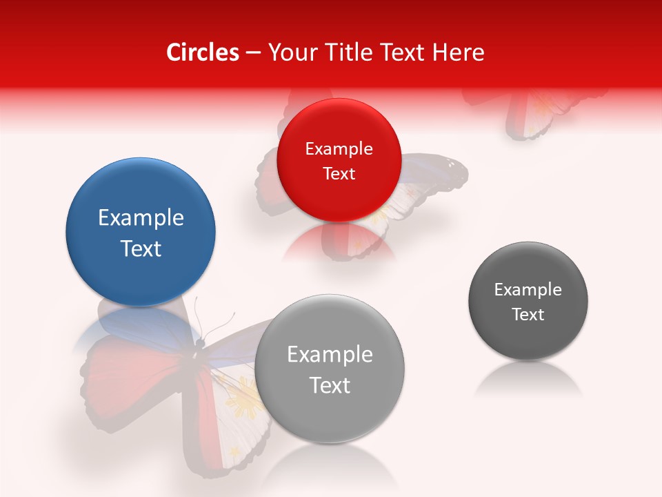 Spring Flying People PowerPoint Template