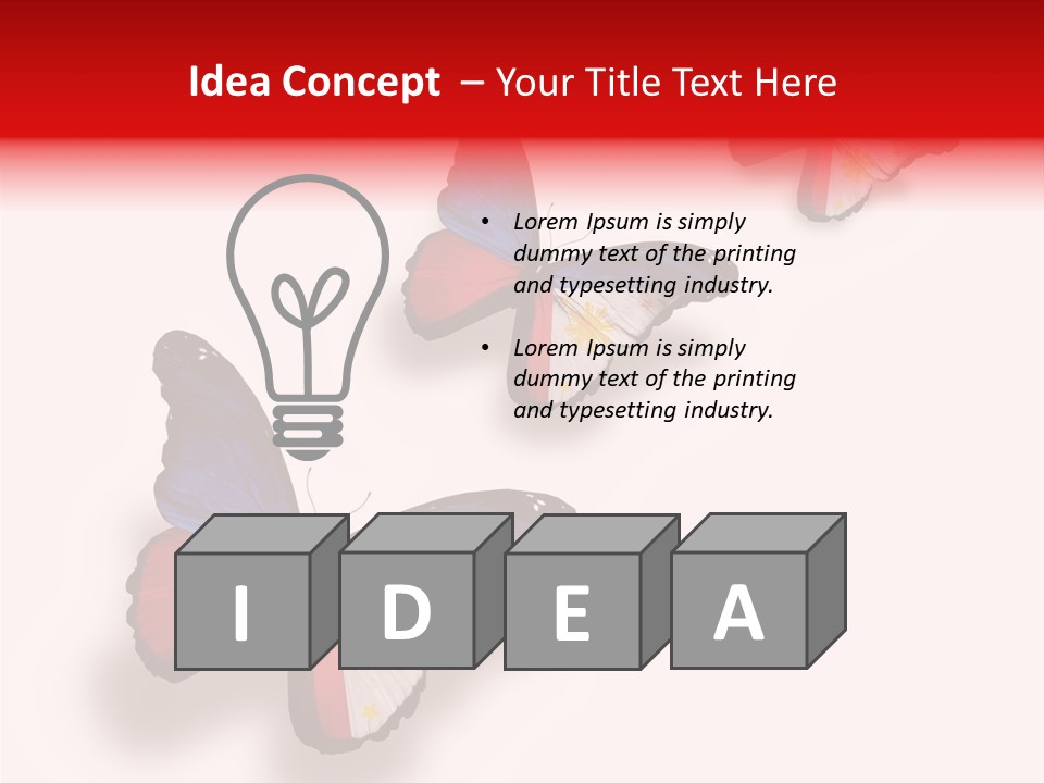 Spring Flying People PowerPoint Template