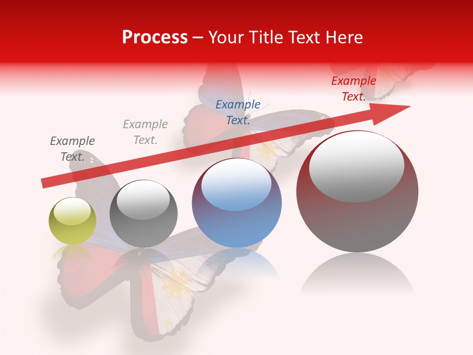 Spring Flying People PowerPoint Template