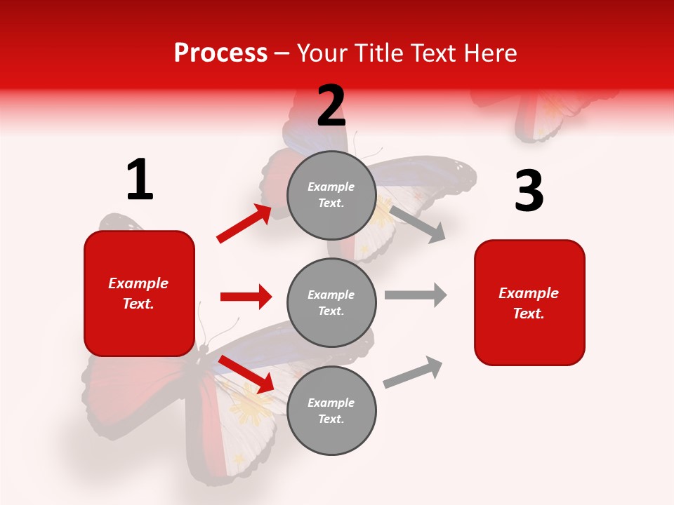 Spring Flying People PowerPoint Template