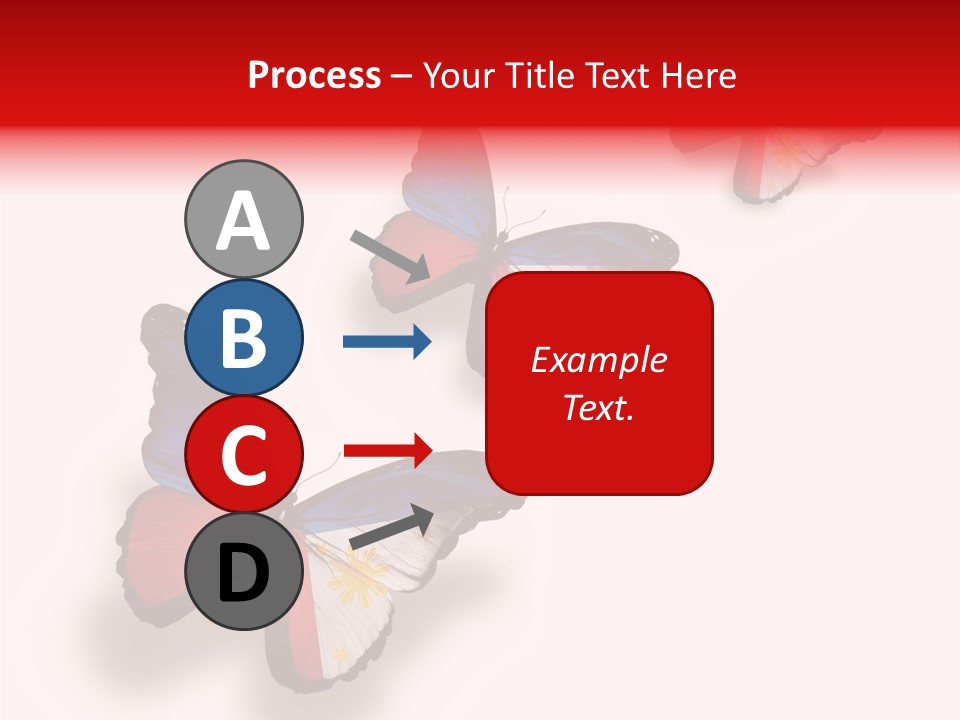 Spring Flying People PowerPoint Template