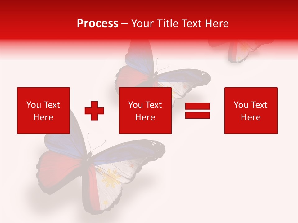 Spring Flying People PowerPoint Template