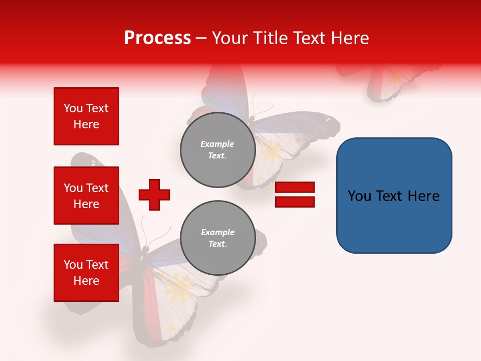 Spring Flying People PowerPoint Template