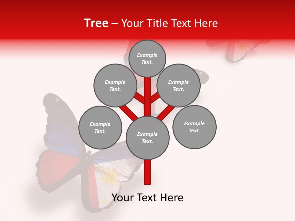 Spring Flying People PowerPoint Template