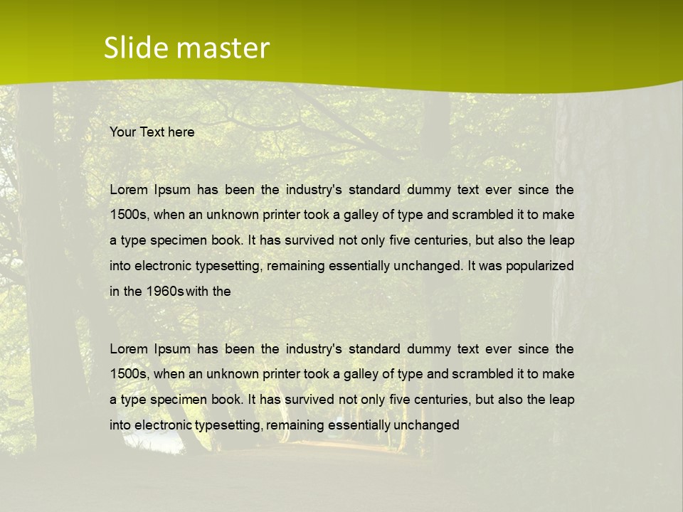 Natural Green Nature PowerPoint Template