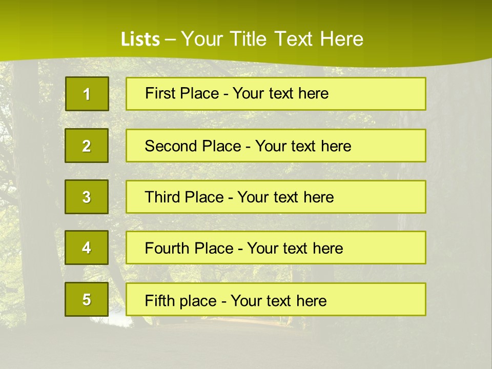 Natural Green Nature PowerPoint Template