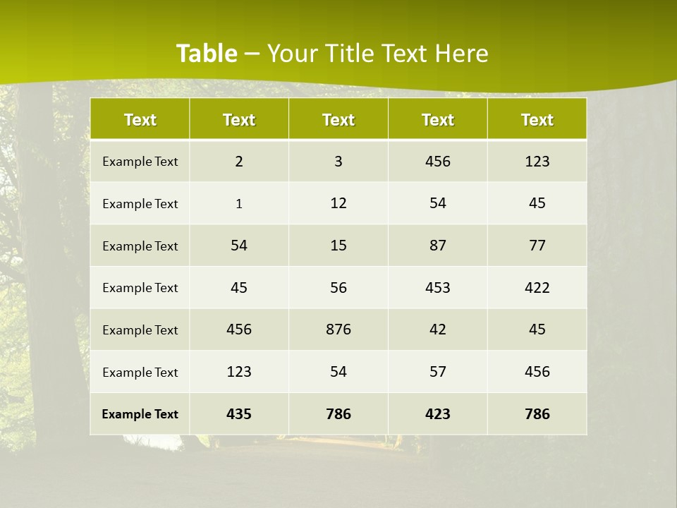 Natural Green Nature PowerPoint Template