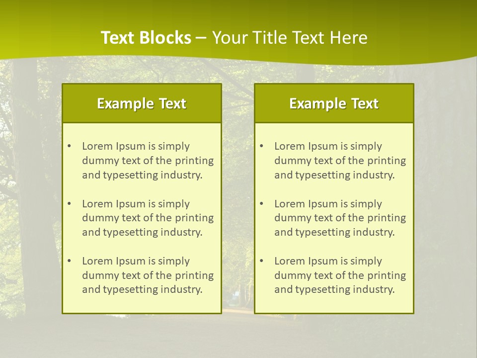Natural Green Nature PowerPoint Template
