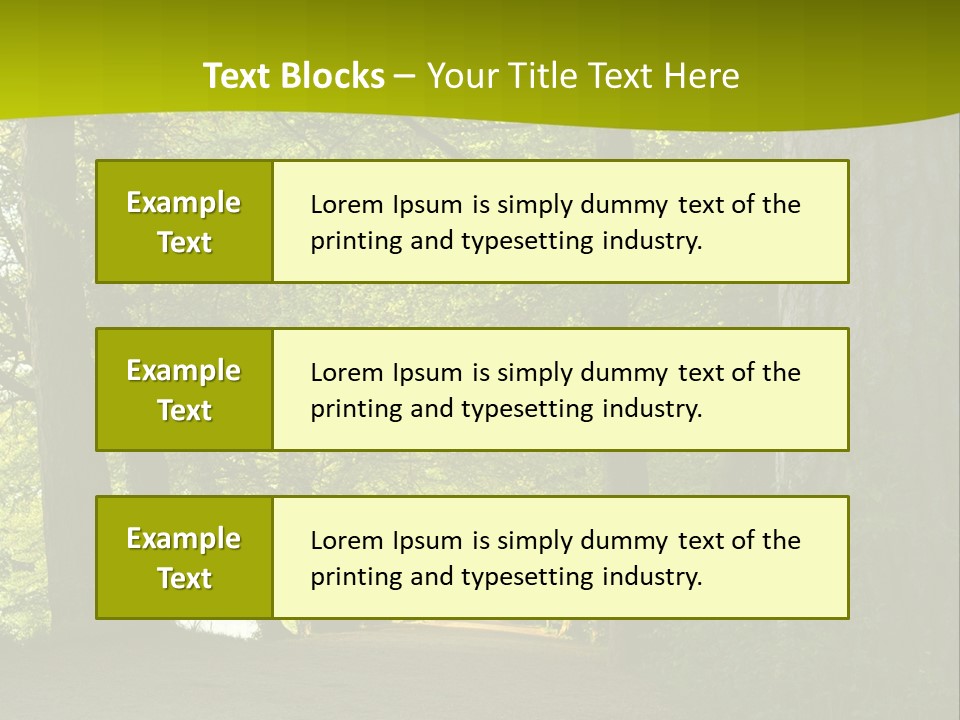 Natural Green Nature PowerPoint Template