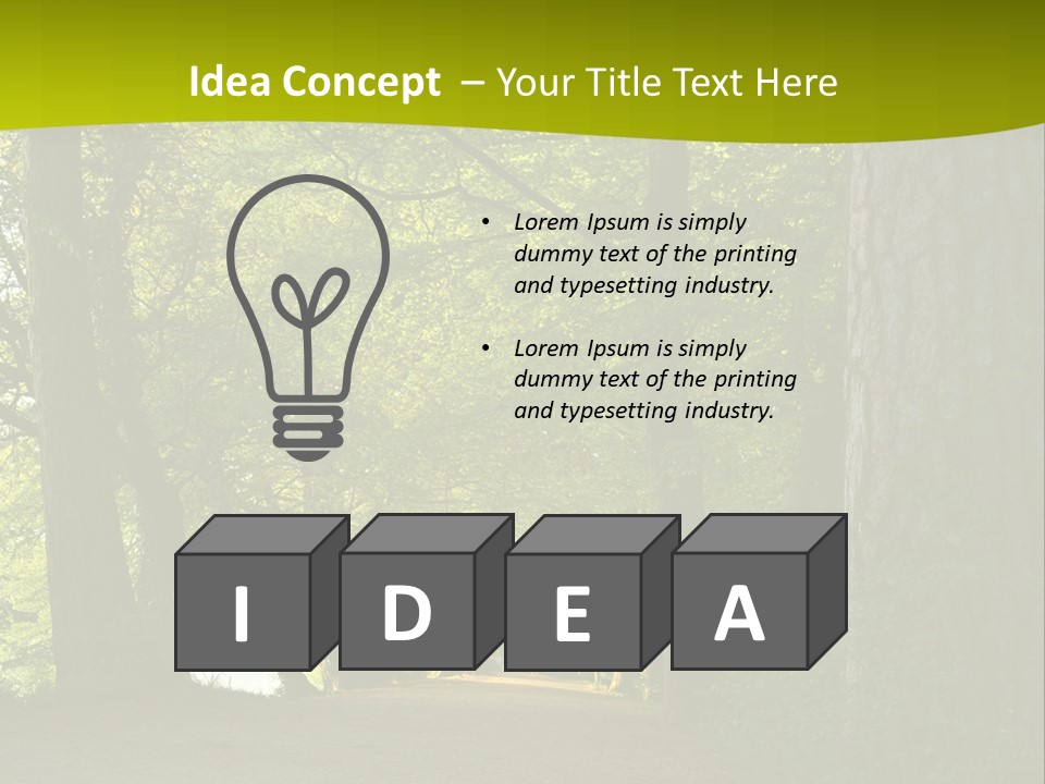 Natural Green Nature PowerPoint Template
