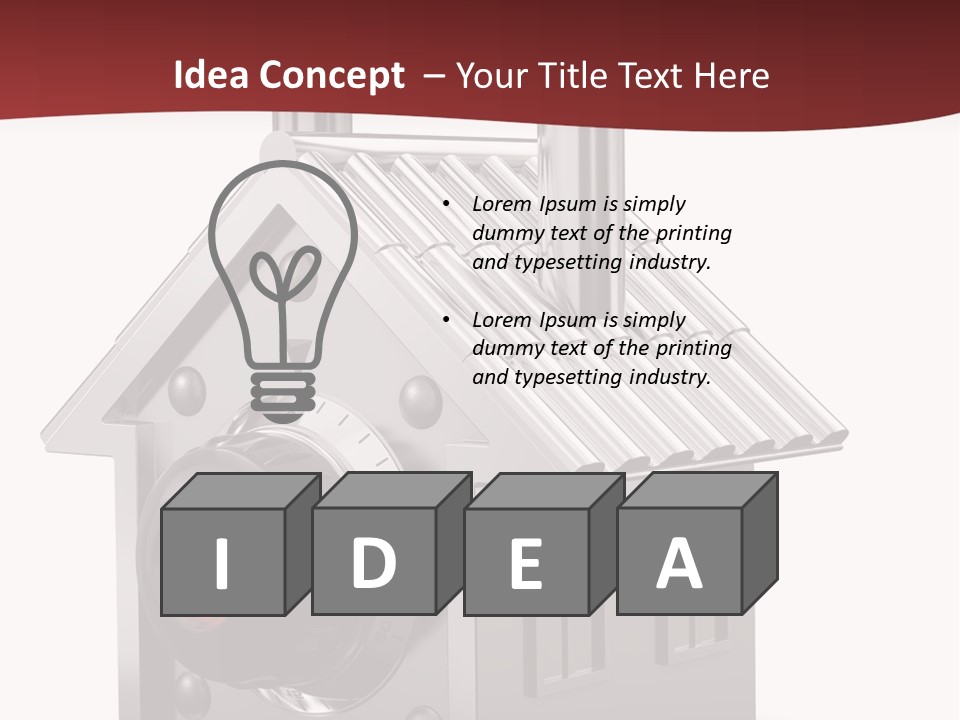 Modern Home Protection PowerPoint Template