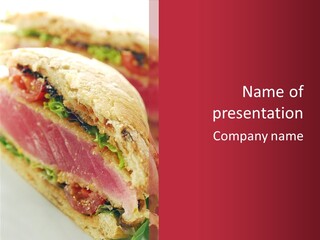Bread Delicious Vegetable PowerPoint Template