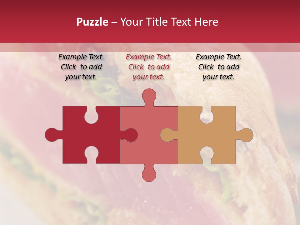 Bread Delicious Vegetable PowerPoint Template