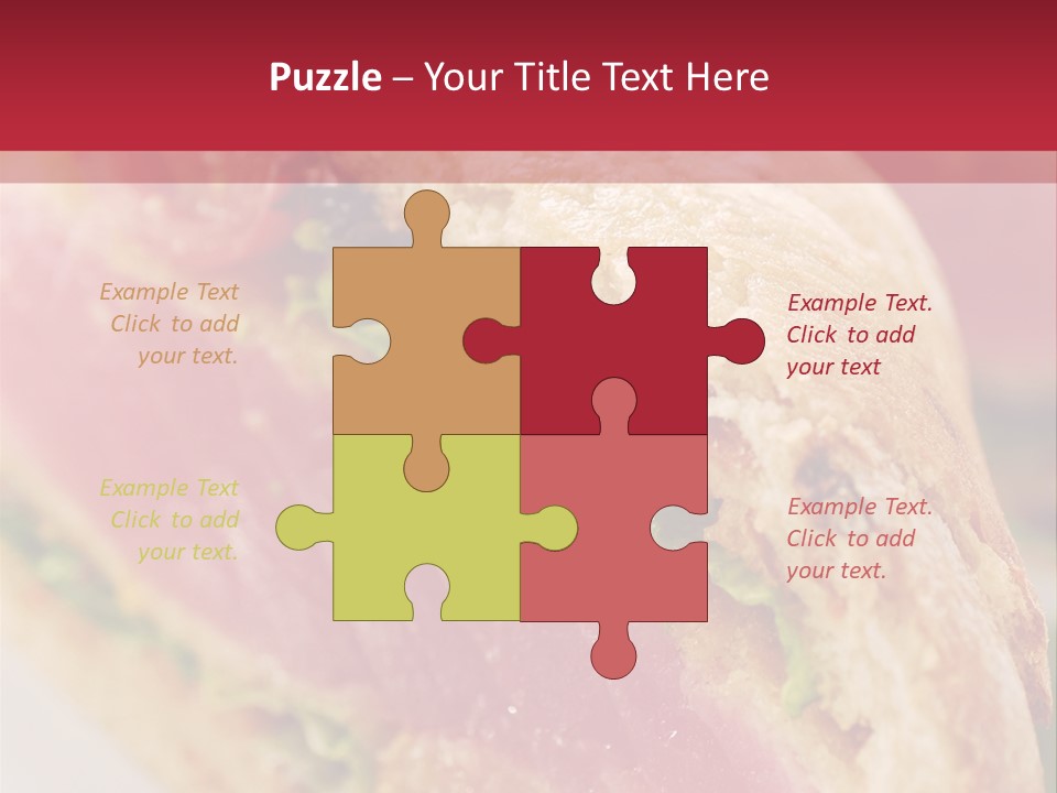 Bread Delicious Vegetable PowerPoint Template