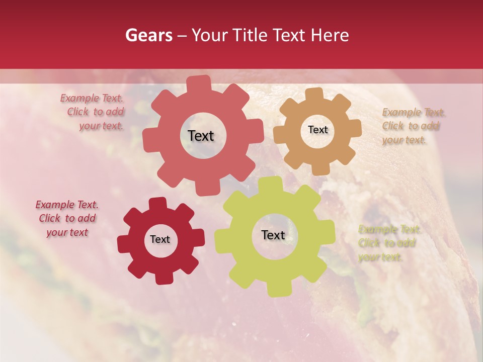 Bread Delicious Vegetable PowerPoint Template