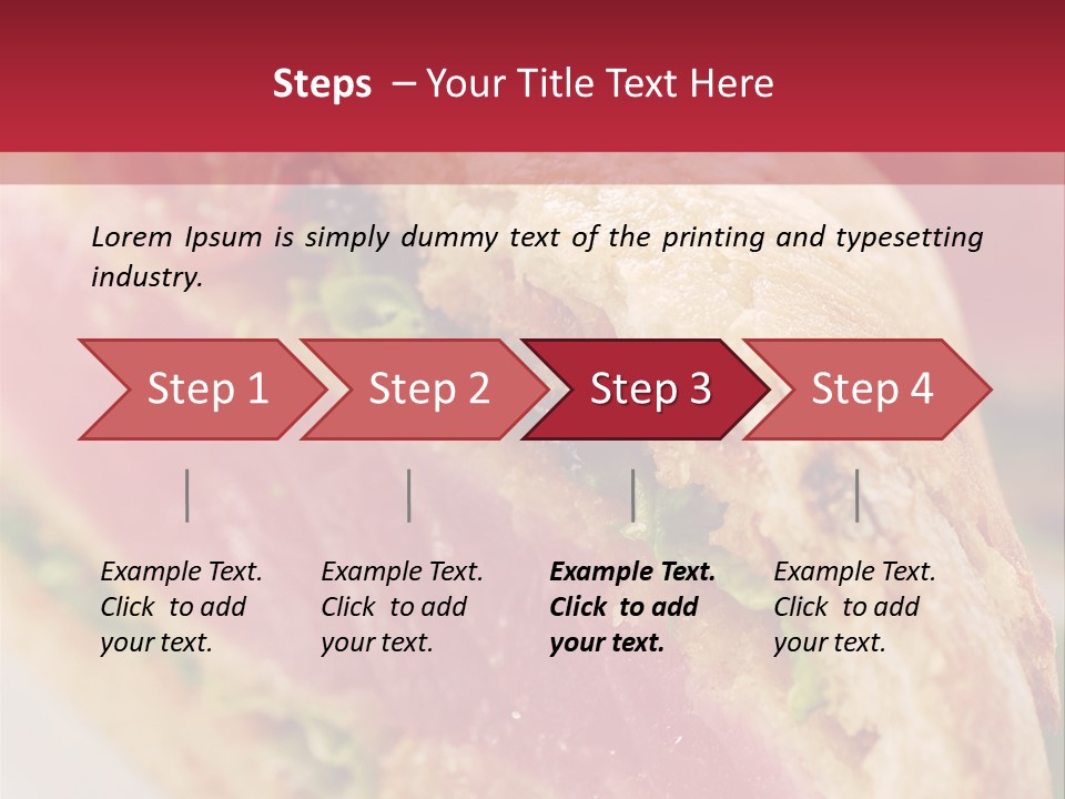 Bread Delicious Vegetable PowerPoint Template