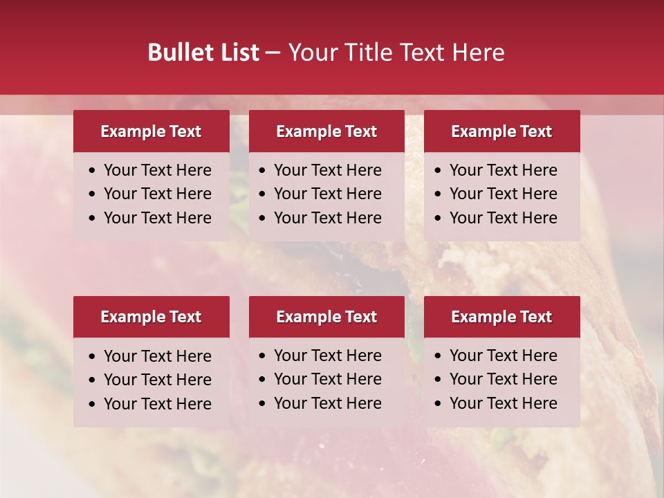 Bread Delicious Vegetable PowerPoint Template