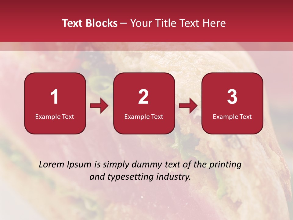 Bread Delicious Vegetable PowerPoint Template