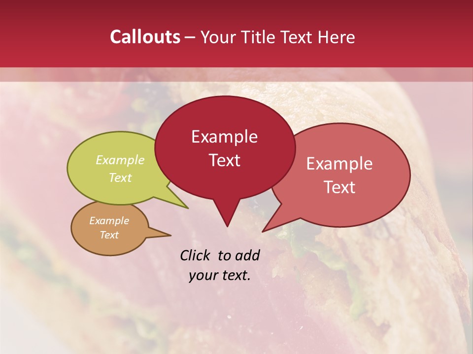 Bread Delicious Vegetable PowerPoint Template