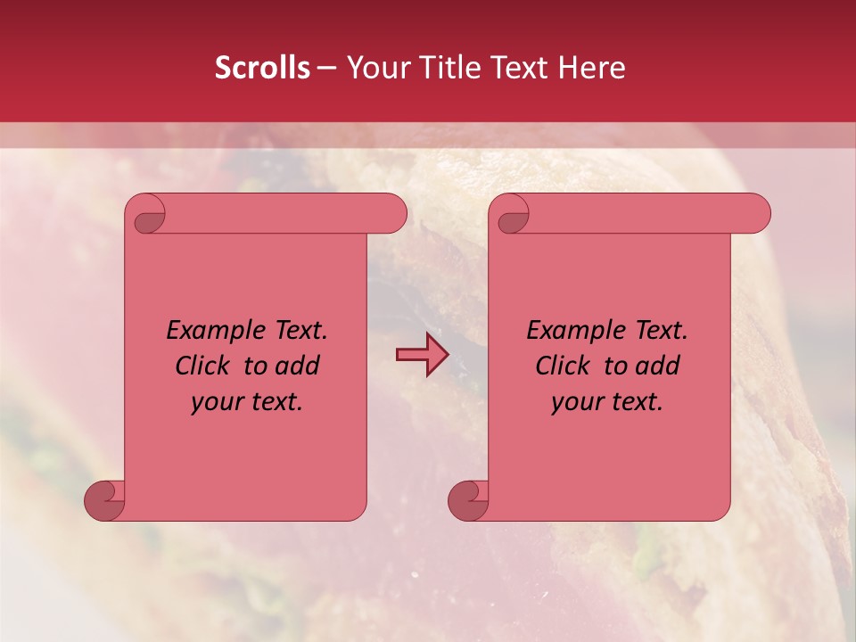 Bread Delicious Vegetable PowerPoint Template