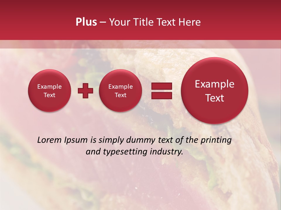Bread Delicious Vegetable PowerPoint Template