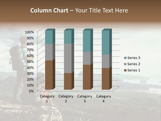 Success Hike Cliff PowerPoint Template