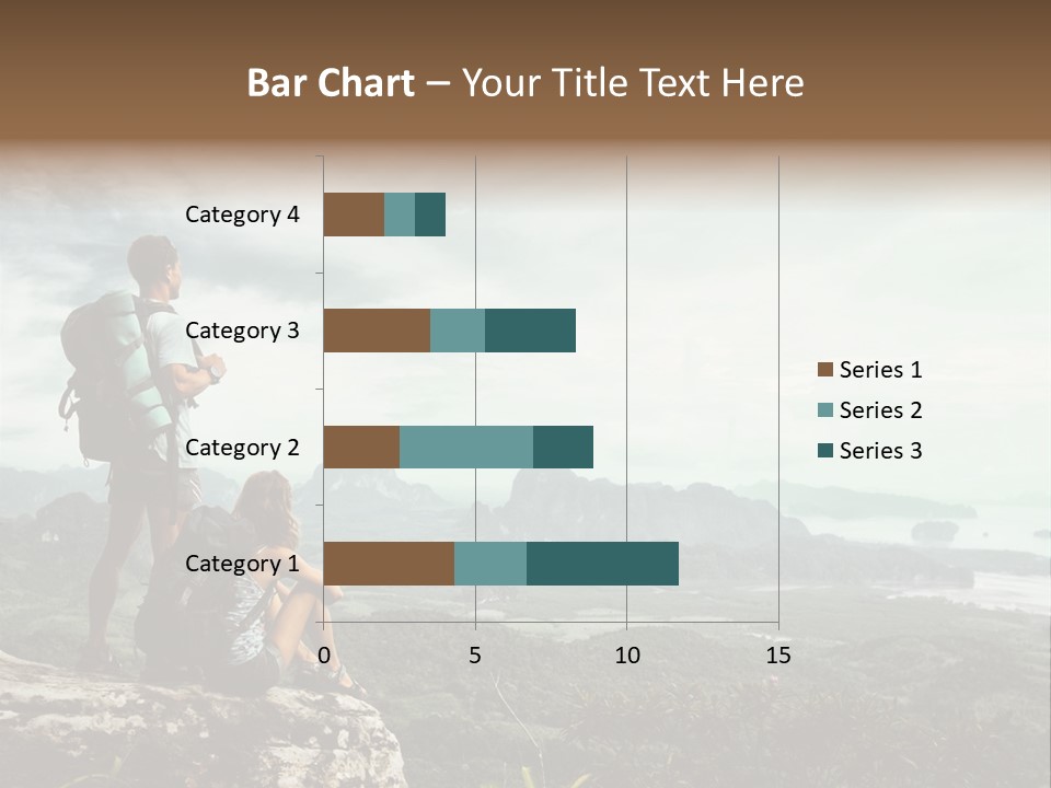 Success Hike Cliff PowerPoint Template