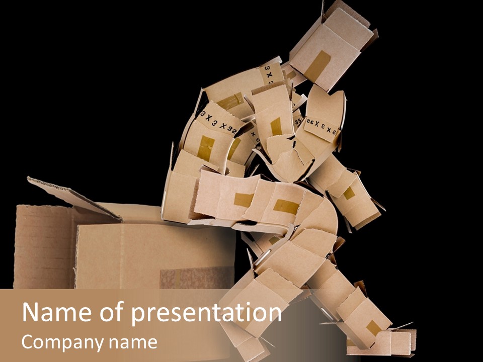 Container Shipping Puppet PowerPoint Template