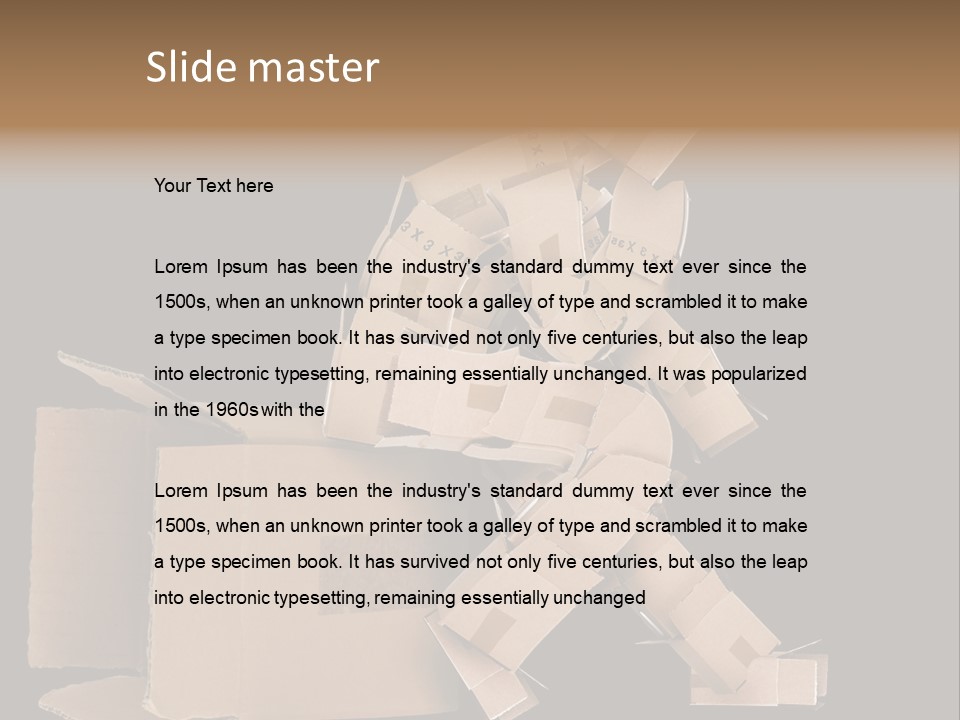 Container Shipping Puppet PowerPoint Template