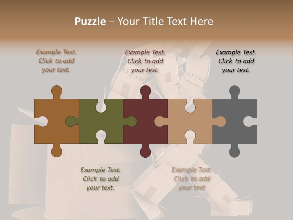 Container Shipping Puppet PowerPoint Template