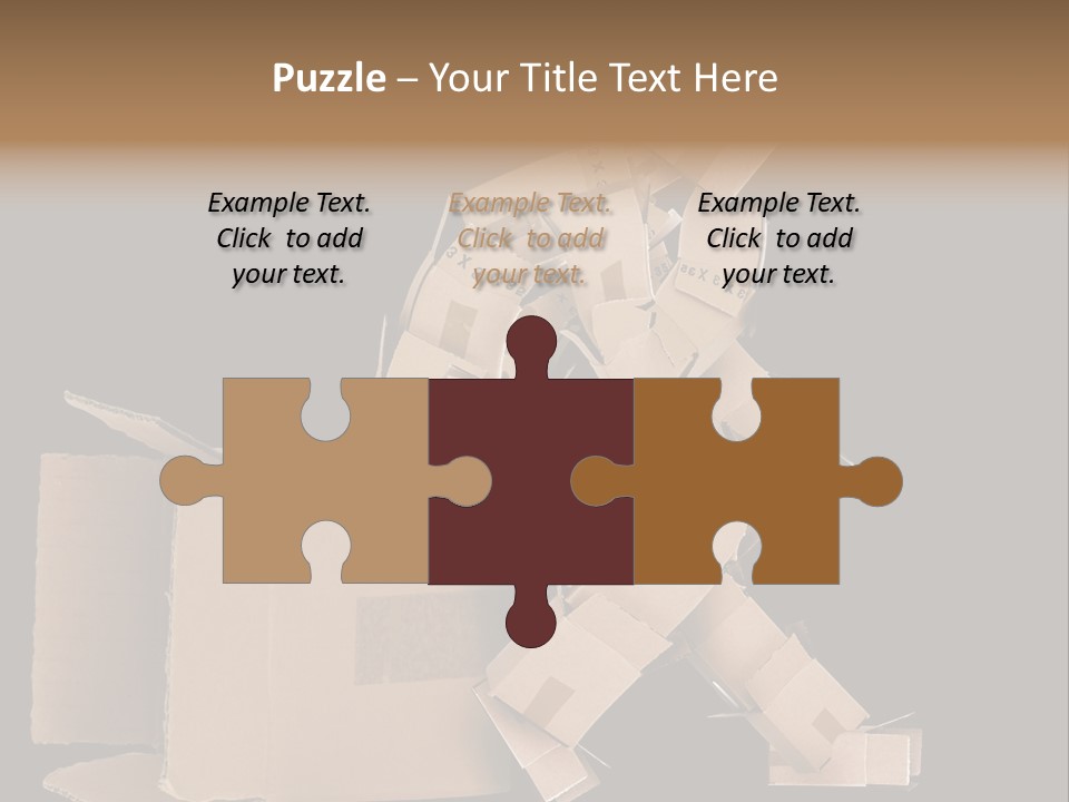 Container Shipping Puppet PowerPoint Template