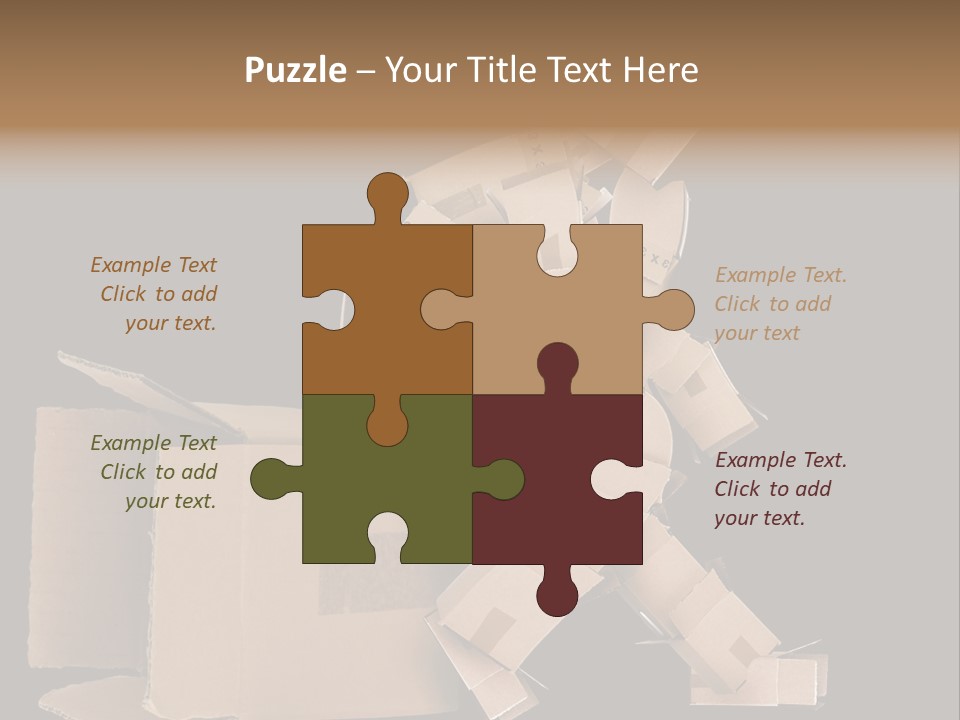 Container Shipping Puppet PowerPoint Template