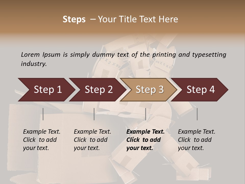 Container Shipping Puppet PowerPoint Template