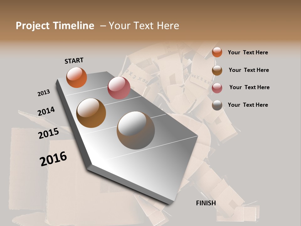 Container Shipping Puppet PowerPoint Template