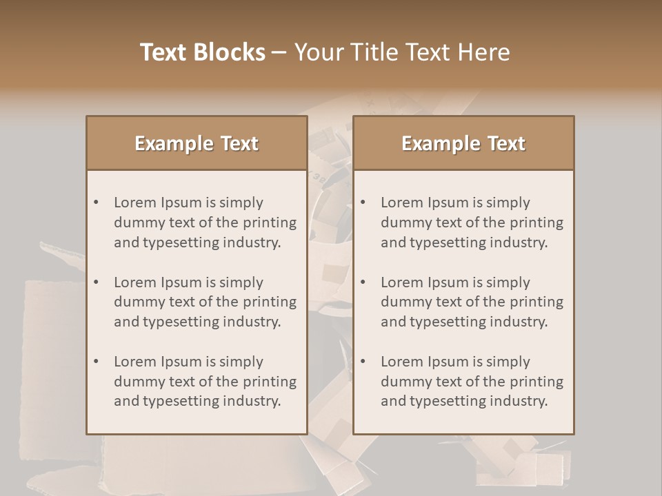 Container Shipping Puppet PowerPoint Template