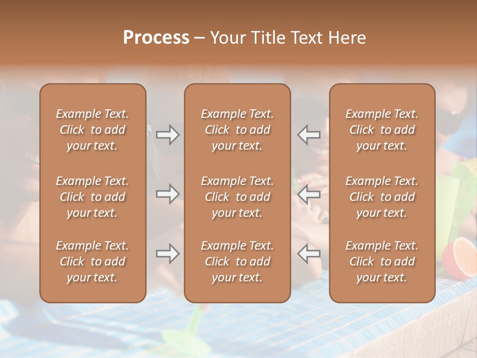 A Group Of People Sitting In A Swimming Pool PowerPoint Template