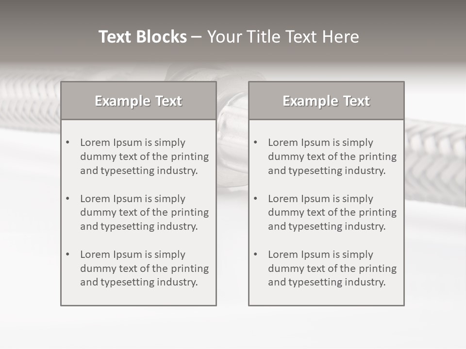 Repair Water Braided PowerPoint Template