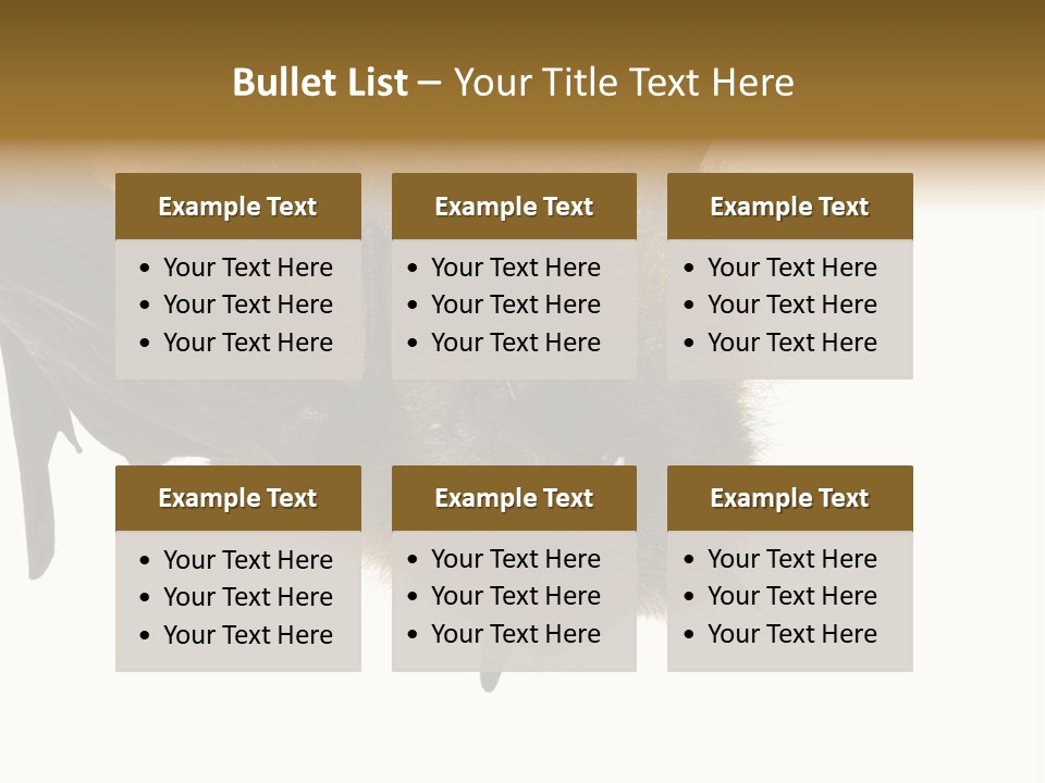 Wild Bat Black PowerPoint Template