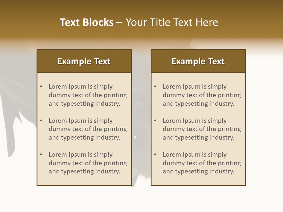 Wild Bat Black PowerPoint Template