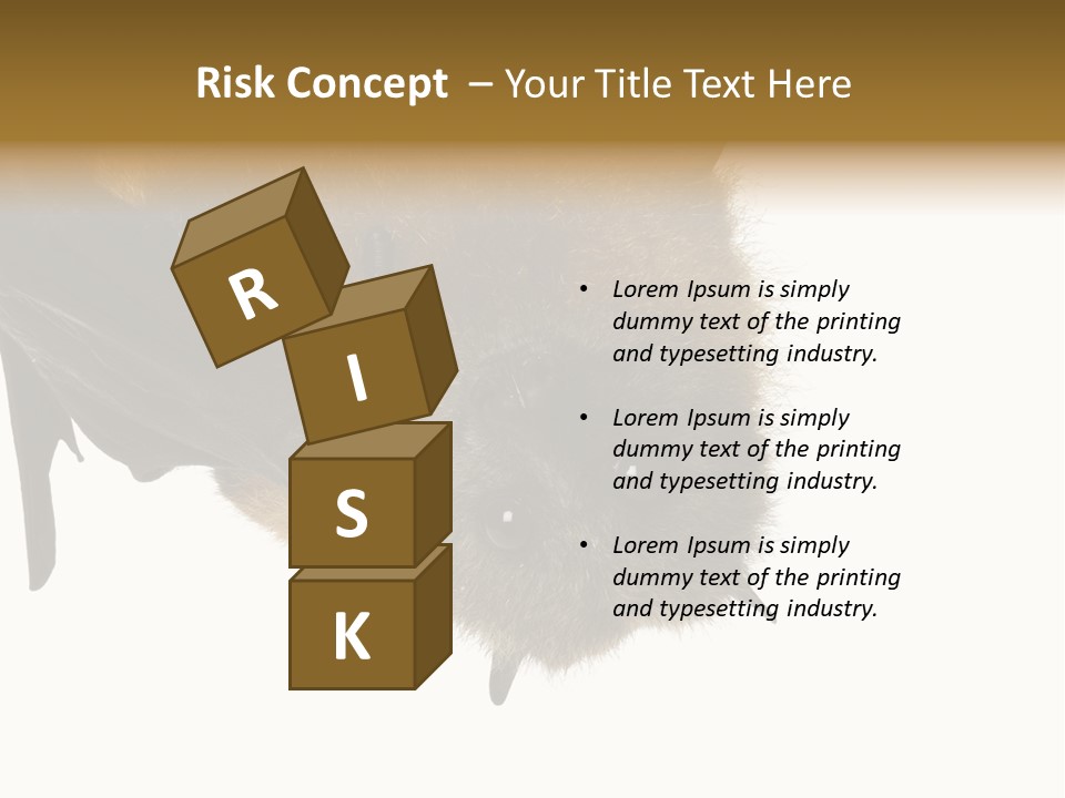 Wild Bat Black PowerPoint Template