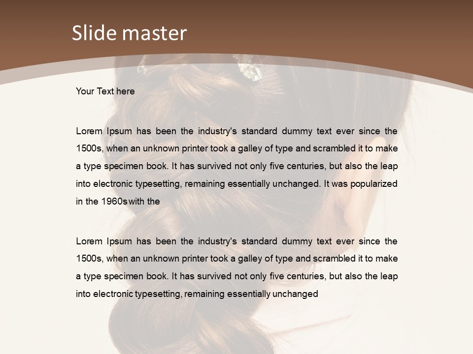 Elegant Clean Girl PowerPoint Template