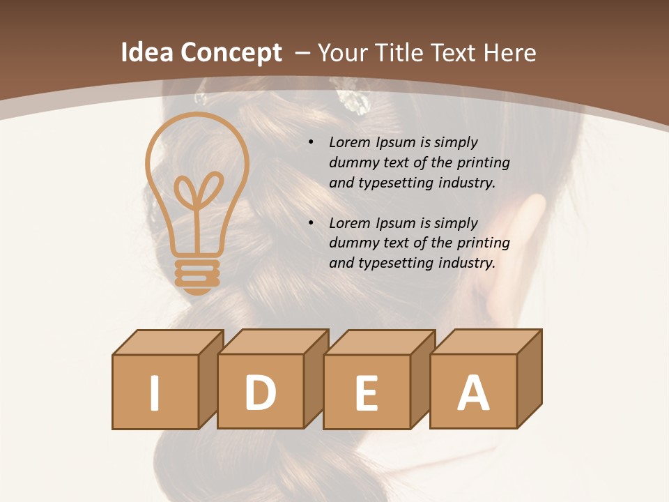 Elegant Clean Girl PowerPoint Template