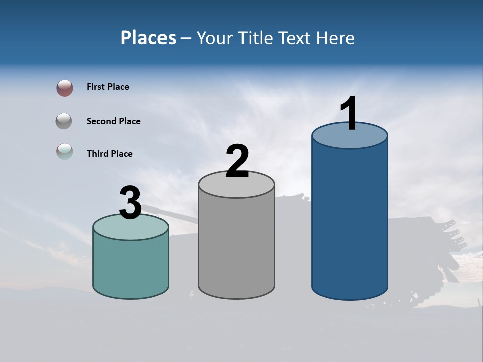 Mortar Gulf Military PowerPoint Template