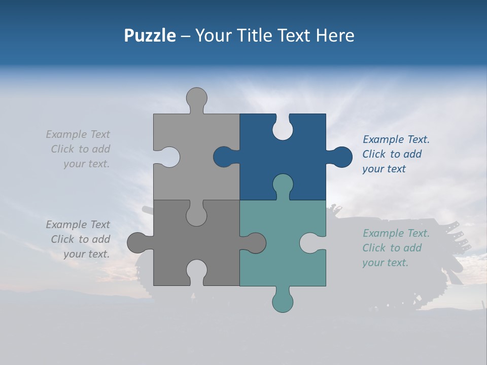 Mortar Gulf Military PowerPoint Template